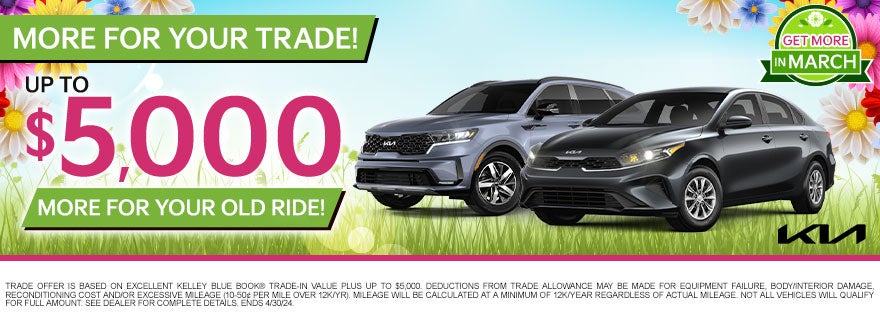 Up To $5,000 Over Book Value For Your Trade!